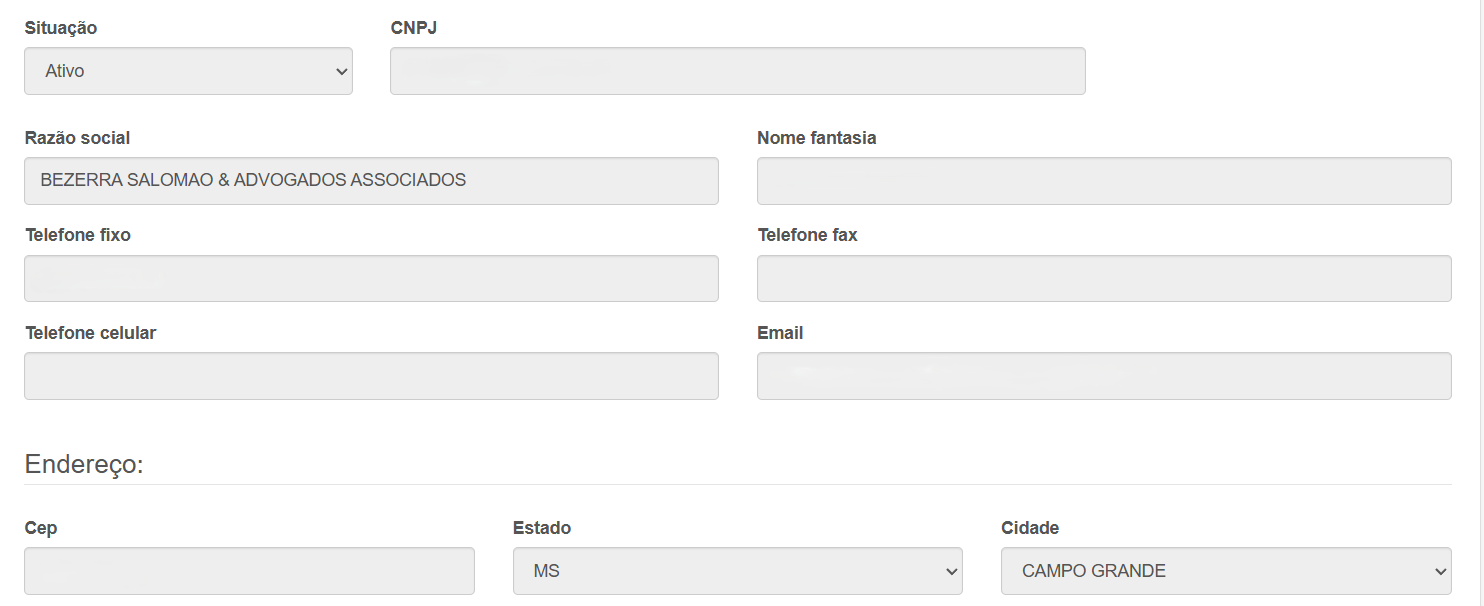 Informações da Empresa