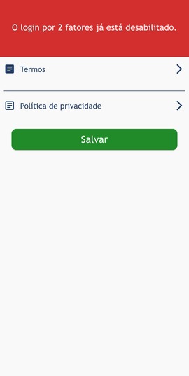 Confirmação do valor