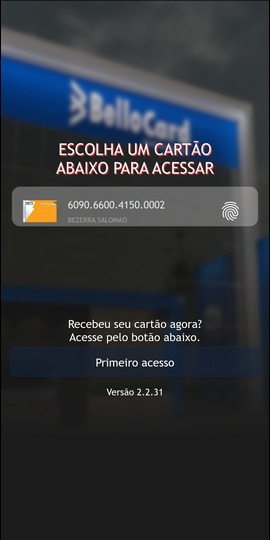 Seleção do tipo da chave