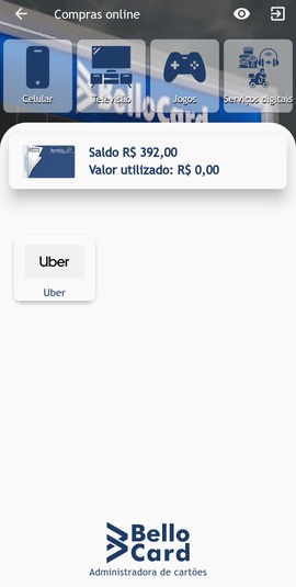 Seleção do tipo de compra