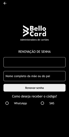 Informe o dado de confirmação