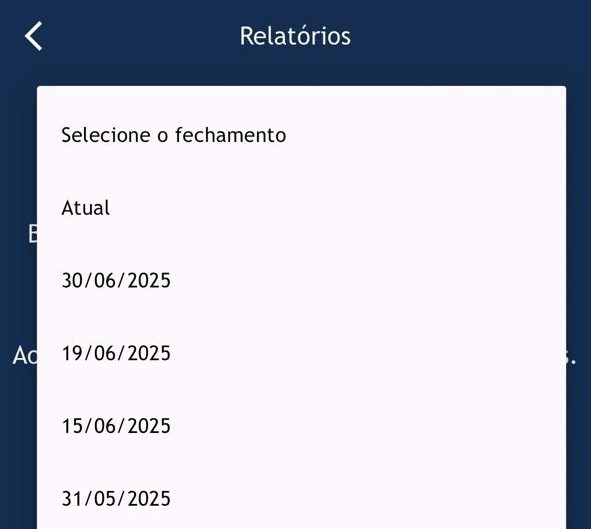 Selecionar fechamento