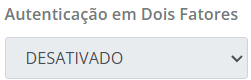 Configuração de dois fatores