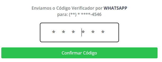 Confirmação de código