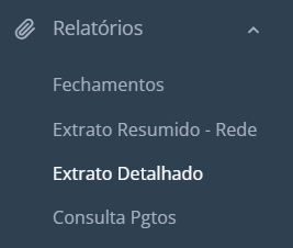 Menu Extrato Detalhado